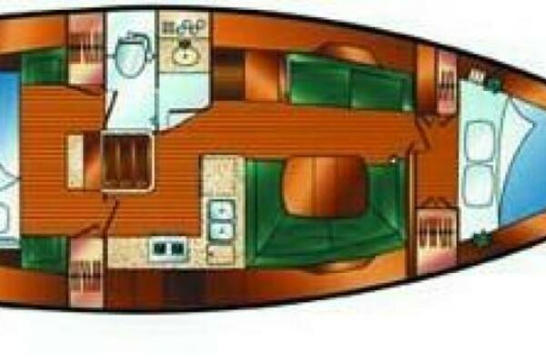 2008 Hunter 38 - Layout