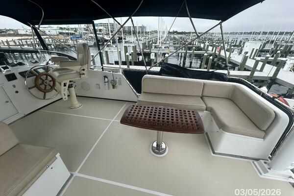 42' Grand Banks flybridge starboard