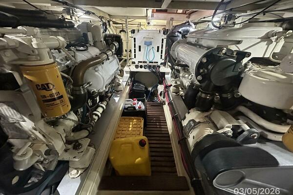 42' Grand Banks engine room aft