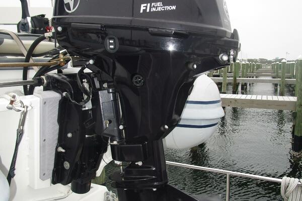 42' Grand Banks tender outboard