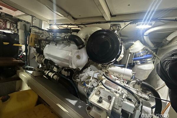 42' Grand Banks starboard main engine2