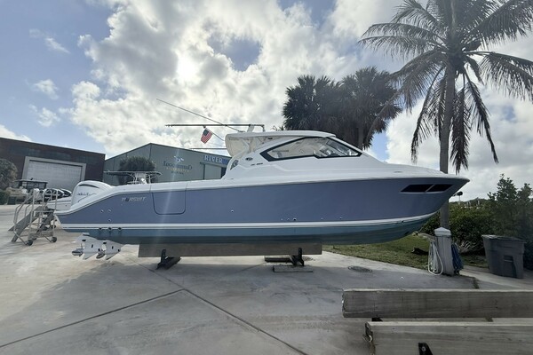 Pursuit 365 DC - SALTY GIRL - Starboard Profile