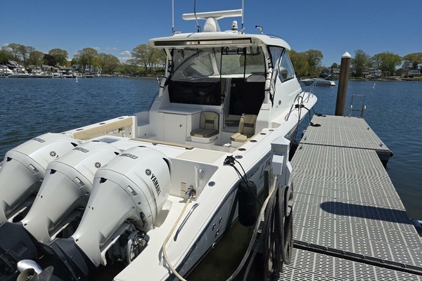 Photo of the 2019 Pursuit 355 Offshore "LIBERTY"