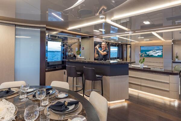 Main Deck Dining And Bar Looking Forward To Port 