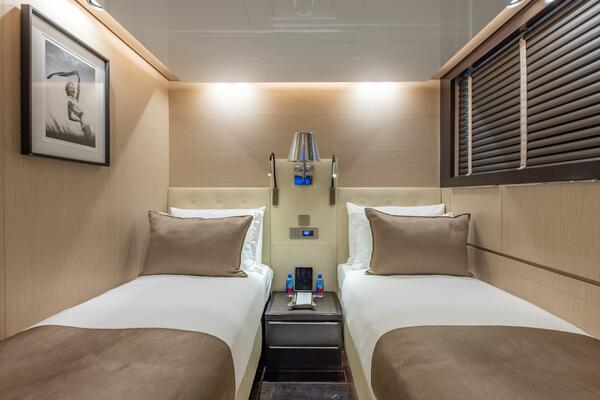 One Of Two Lower Deck Forward Twin Cabins Convertible To Queens