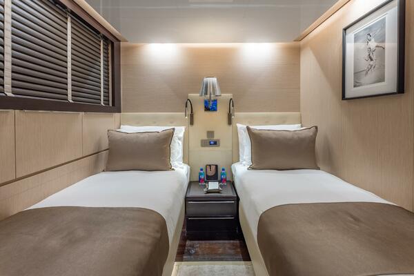 One Of Two Lower Deck Forward Twin Cabins Convertible To Queens 