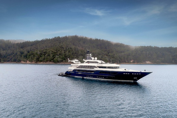 ODYSSEY at Anchor with Bell 429