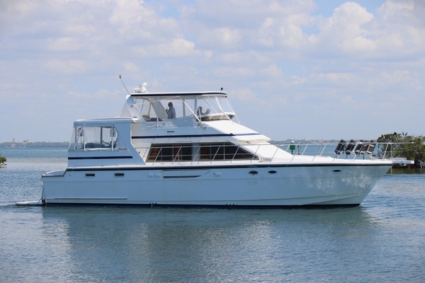 52-ft-Jefferson-1995-52 Rivanna Cockpit MY-Miss Cristina Longboat Key Florida United States  yacht for sale
