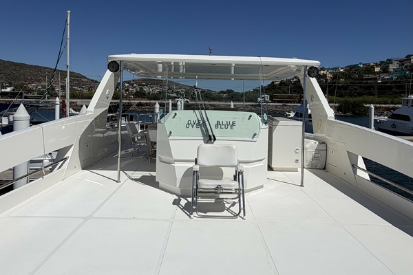 Forward Flybridge Deck Looking Aft