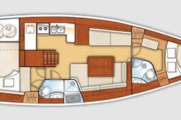 2008 Beneteau Oceanis 43 - Layout