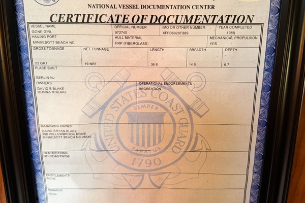 GONE GIRL 36ft Pacemaker Yacht For Sale