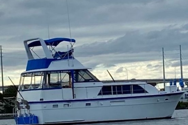Photo of the 1976 Hatteras  "WALKING ON WATER"