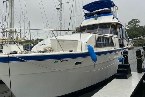 Photo of the 1976 Hatteras  "WALKING ON WATER"