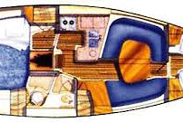 Photo of the 1999 Hunter 340 "Chaos"