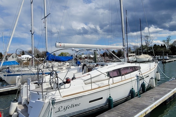 Photo of the 2017 Jeanneau Sun Odyssey 44 DS "Lifeline"