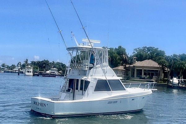 Dolphin II 34ft Hatteras Yacht For Sale