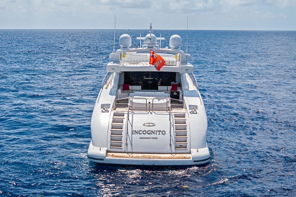 INCOGNITO 130ft Mangusta Yacht For Sale