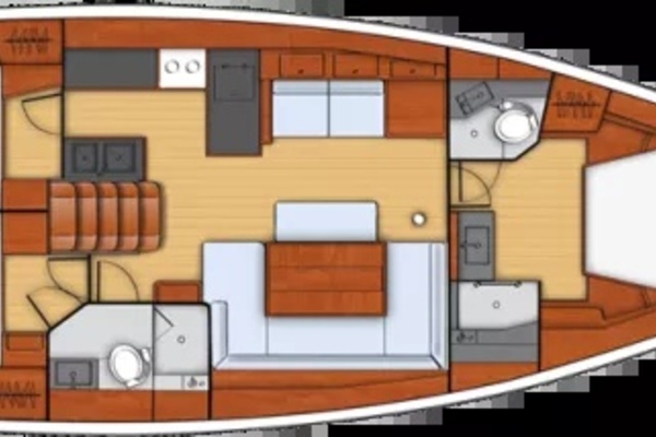 Beneteau Oceanis 48 Layout