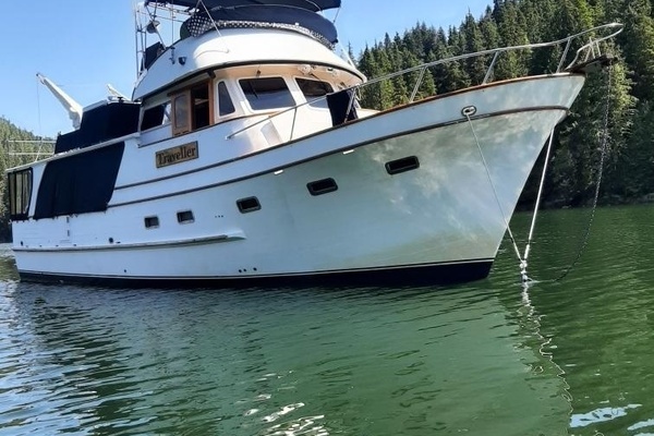 Photo of the 1984 DeFever Raised Pilothouse "Traveller"