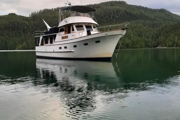 Photo of the 1984 DeFever Raised Pilothouse "Traveller"