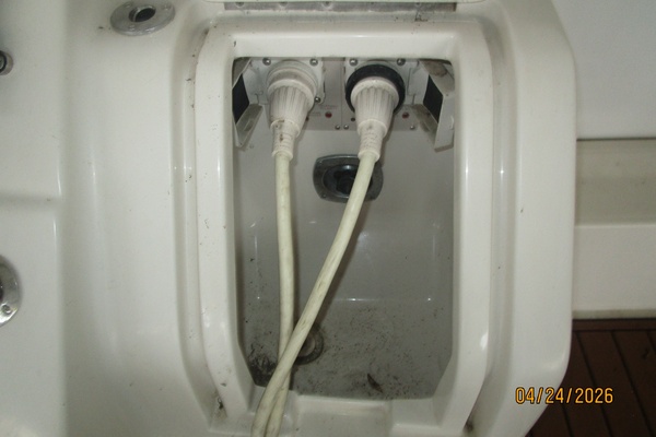 32' Regal transom electrical locker