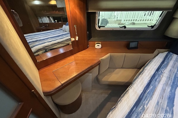 44' Cruisers master stateroom desk-vanity-benchseat