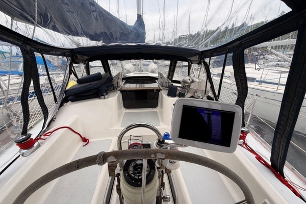 Helm station looking forward