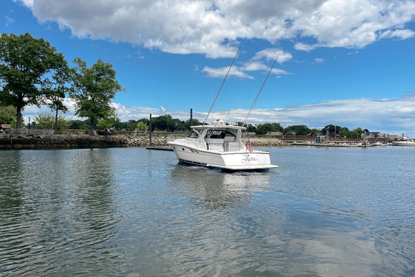 2004 Tiara 3800 Open port hind quarter