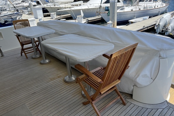 Aft deck table