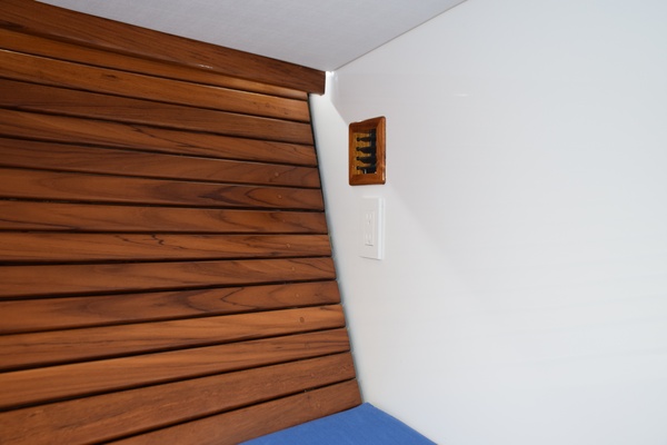 AC Duct Into Berth Area And Teak Hull Side Cladding