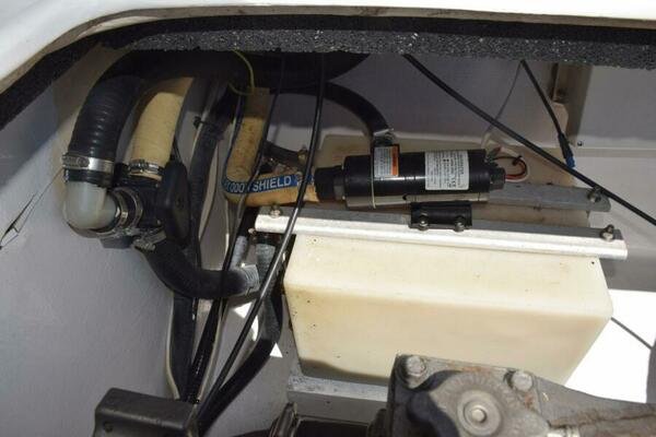 Holding Tank Outboard Of Starboard Motor
