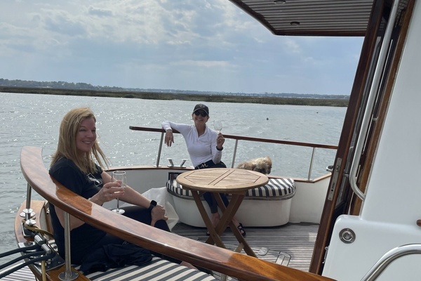2002 Menorquin 110 aft deck