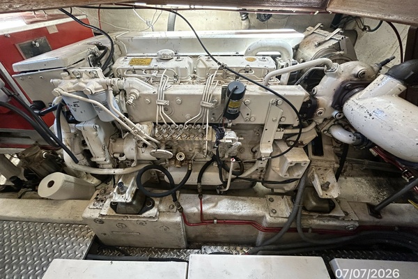42' Ocean Alexander starboard main engine