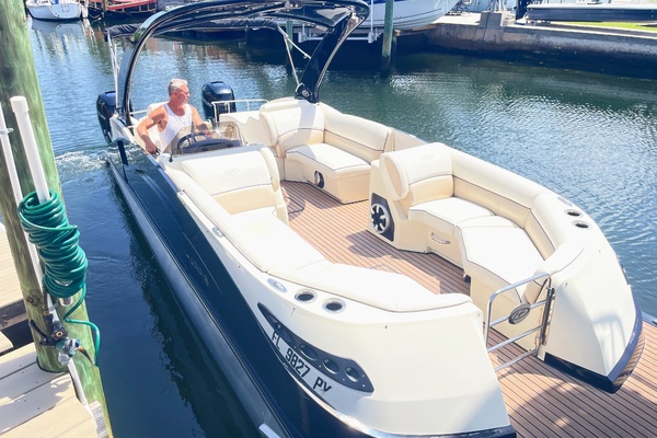 Trailer Included 25ft Harris FloteBote Yacht For Sale