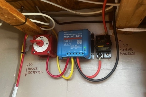 Battery Solar Panel Junction