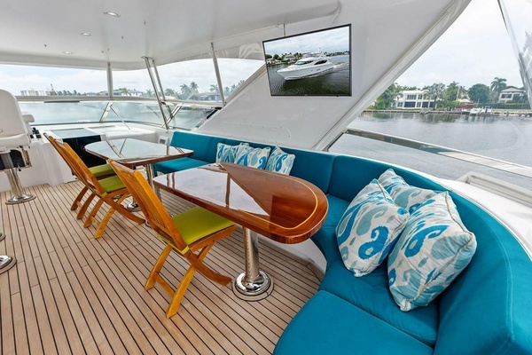 Happy Hour 80ft Hatteras Yacht For Sale