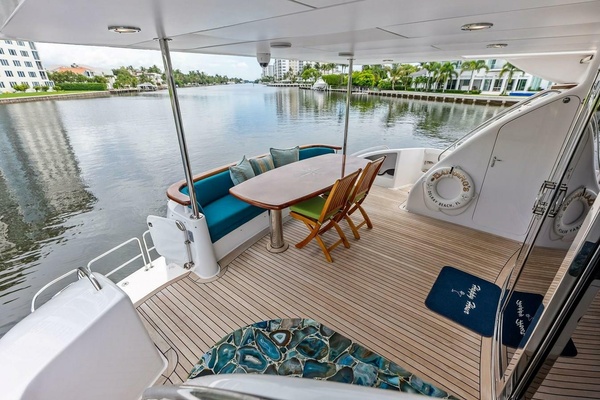 Happy Hour 80ft Hatteras Yacht For Sale