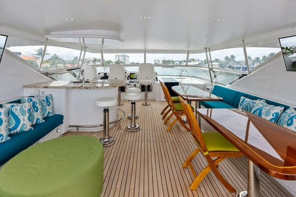 Happy Hour 80ft Hatteras Yacht For Sale