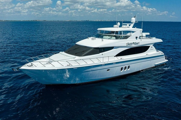 Happy Hour 80ft Hatteras Yacht For Sale