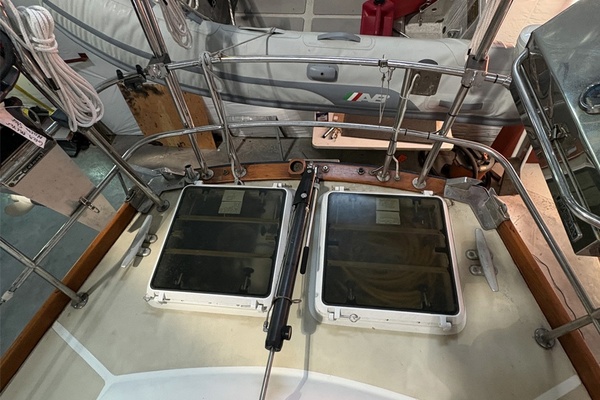 Aft Deck and Davits, In Shed