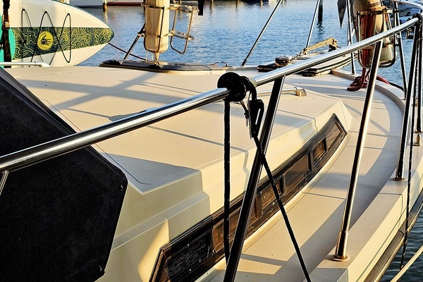 Photo of the 1988 President 37 Aft Cabin "Exit Strategy"