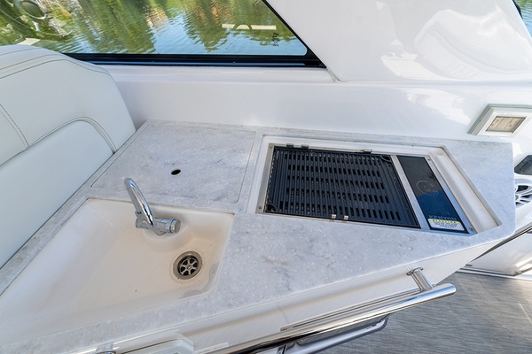Cockpit wet sink and cockpit grill