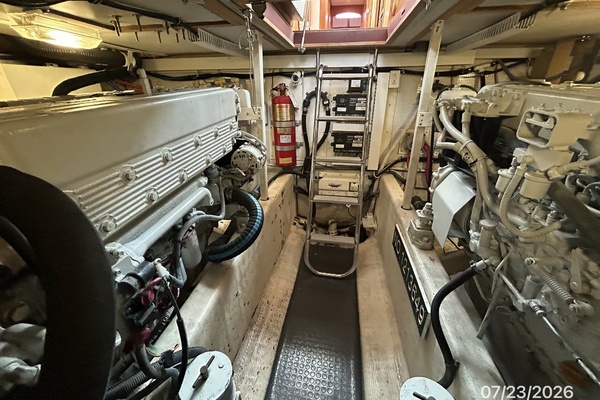42' Sabre engine room forward
