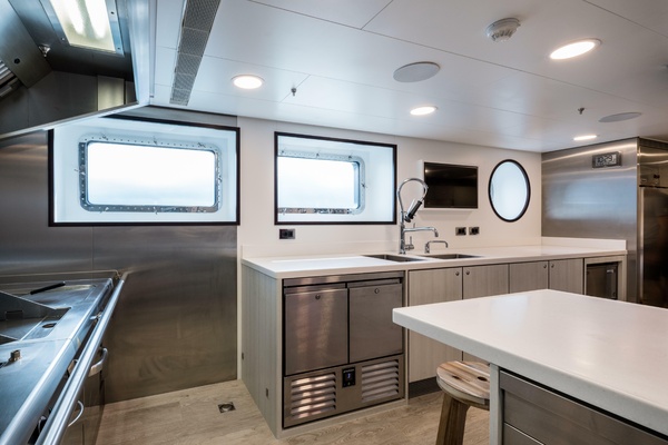 Lower Deck Galley Portside Looking To Port 