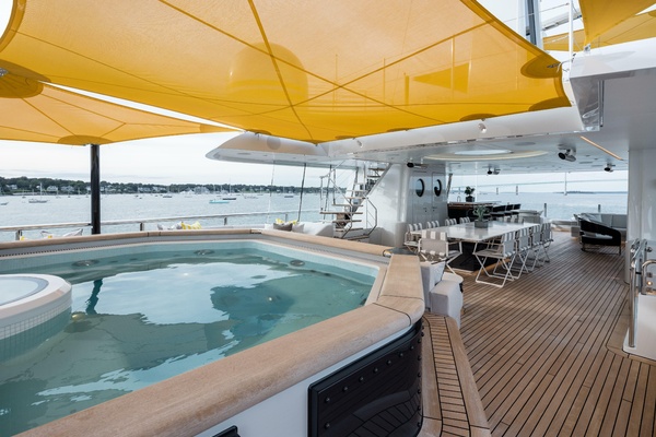Sun Deck Whirlpool Looking Forward To Port 