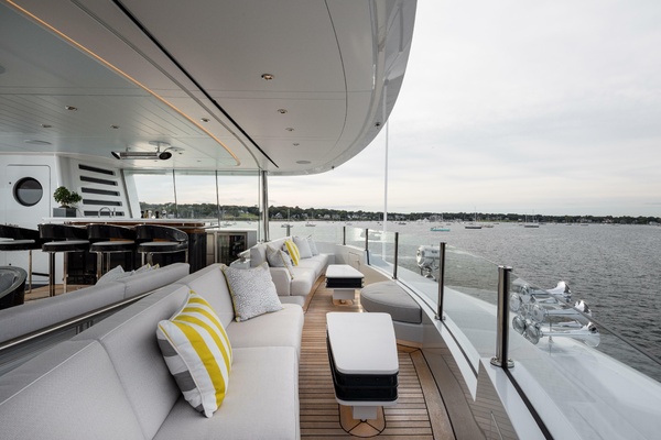 Sun Deck Forward Seating Area And Bar Looking To Port 