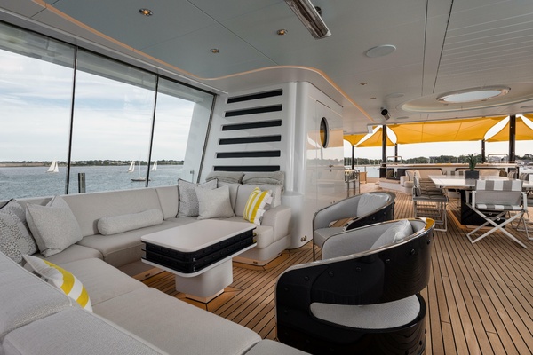 Sun Deck Seating Area Starboard Side 