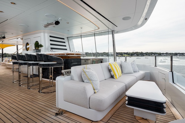 Sun Deck Forward Seating Area And Bar Looking To Port 