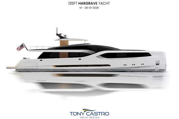 Anemos Signature RPH by Tony Castro Design UK 125ft Hargrave Yacht For Sale