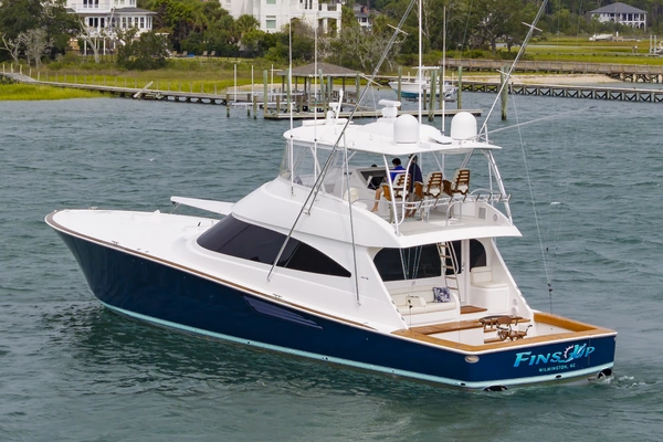 Photo of the 2024 Viking 72 Convertible "Fins Up"